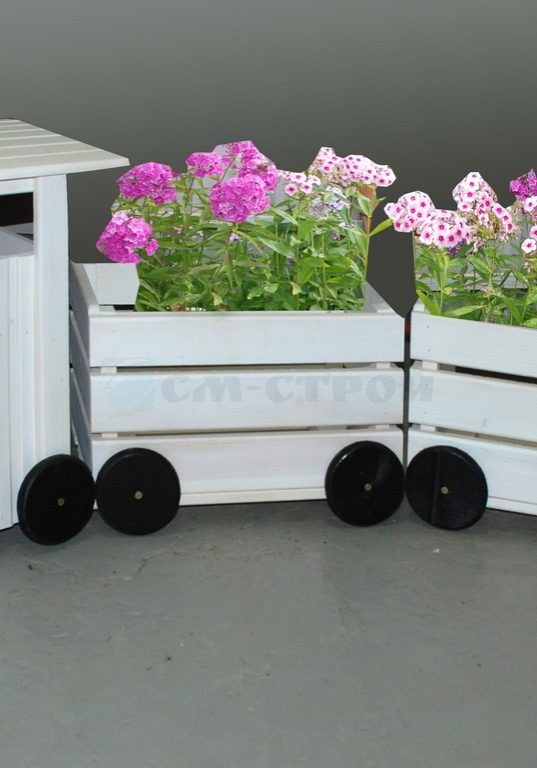 Цветочное кашпо Паровоз